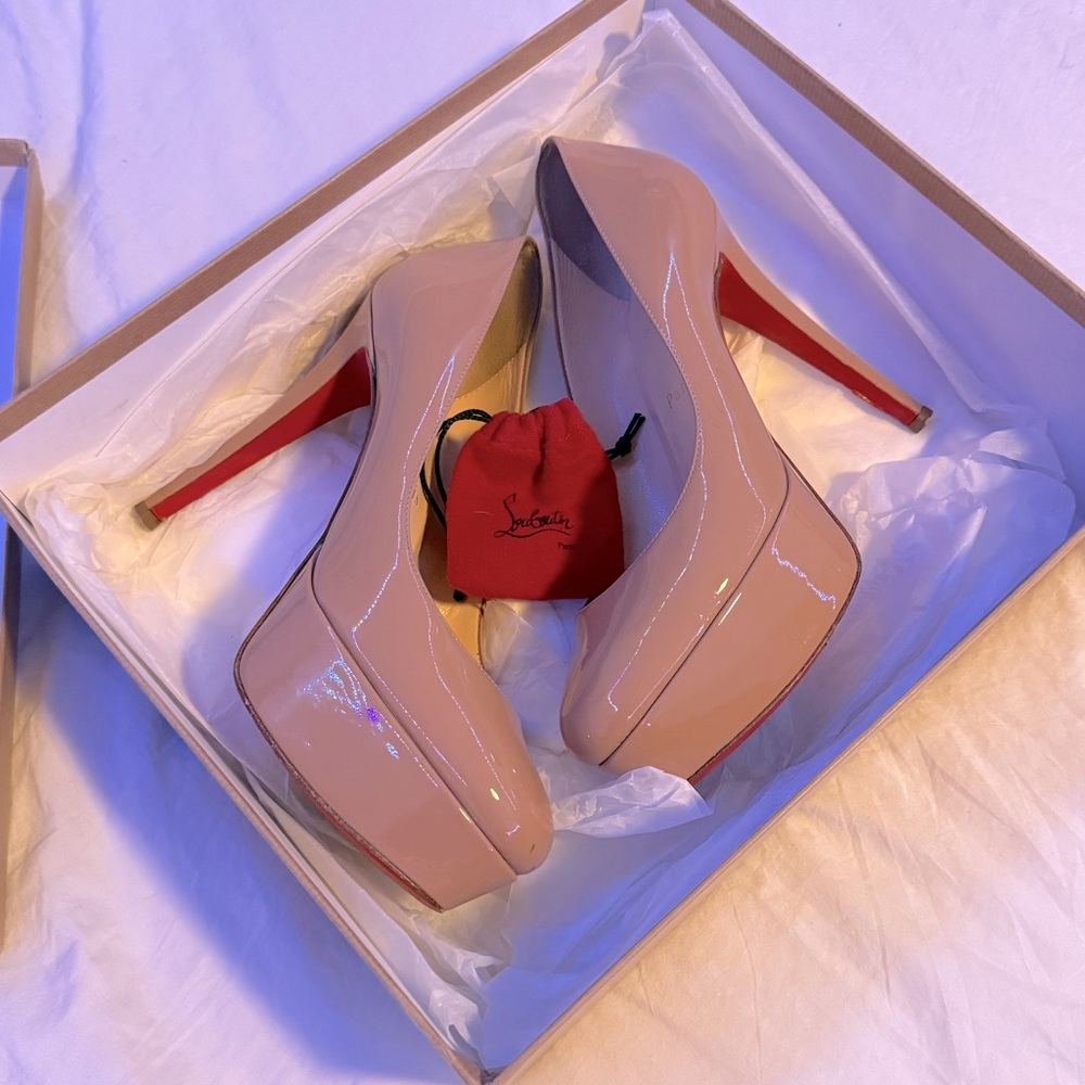 Christian Louboutin Bianca 120 Pateng Calf heels size 38